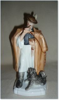 Fine Herend Porcelain Figure Hungarian Man and Dog