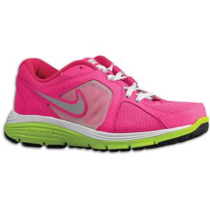 Nike Dual Fusion Run   Girls Grade School   Desert Pink/Atomic Green
