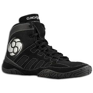 The Clinch Gear Machine wrestling shoe features a suede/mesh upper