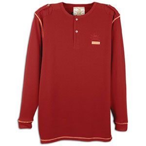 Coogi Henley L/S T Shirt   Mens   Casual   Clothing   Bordeaux