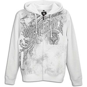 Southpole Flock Left Crest Hoodie   Mens   Casual   Clothing   White
