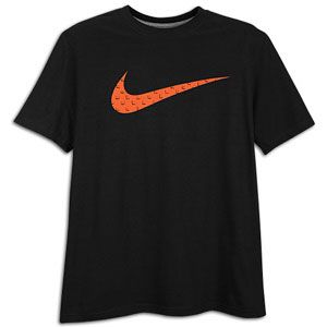 Nike Swoosh Filled S/S T Shirt   Mens   Casual   Clothing   Black