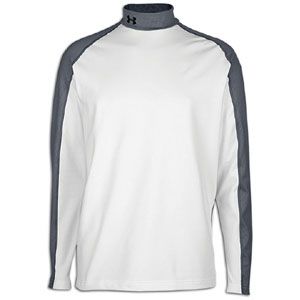 Under Armour Coldgear Competition Fitted Mock   Mens   White/Graphite