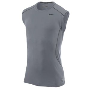 Nike Pro Combat Core Ftted 2.0 S/L T Shirt   Mens   Carbon Heather/Dk