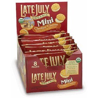 Organic Mini Cheddar Cheese Sandwich Crackers   1.125 Ounce (Pack of 8