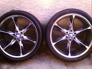 24 inch Rims and Tires All 4 Rims Tires Included