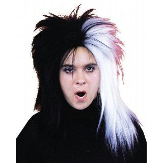 Costumes For All Occasions Ca127 Wig Crazy Black And White