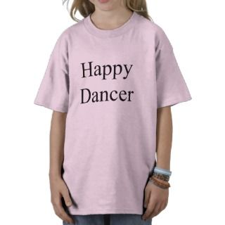 Bailarín feliz (texto negro) tee shirt de 