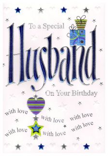 Z00115 to A Special Husband Birthday Greeting Card