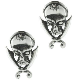 Pugster Sterling Silver Pirates Sword Earring Stud
