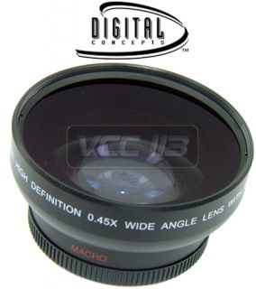 45X Wide Angle Lens for Canon VIXIA HV20 HG10 HV40 HV30 WD H43