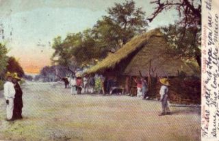 Cuautla Morelos Mexico Indian Huts Chozas 1912