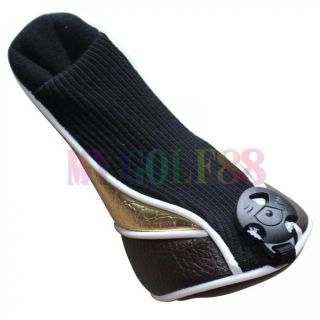New Golf Club Hybrid Cover PU Leather Headcovers Fit Adames Tigerwoods