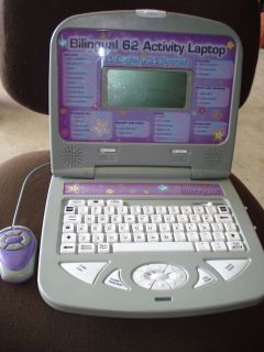Kids Bilingual 62 Activity Purple Laptop