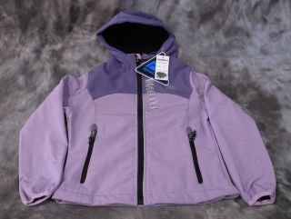 New Snozu Girls Ski Snow Jacket Hood Purple Sz M 10 12