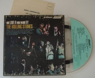 Rolling Stones got Live If You London Reel to Reel