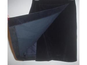 Pinco Pallino Navy Blue Velvet Skirt Suit Girls 12