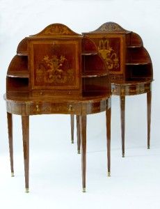 Pair of Edwards and Roberts Inlaid Cabinets Circa 1900