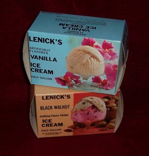 Lenicks Half Gallon Ice Cream Containers Laporte In