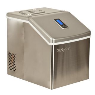  EdgeStar Portable Countertop Stainless Steel Clear Ice Maker   IP211SS
