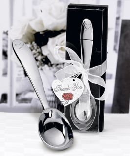 24 Wedding Favors Heart Engraved Ice Cream Scoops