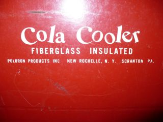 Vintage Cola Cooler Ice Box Drinks Red Complete Tray Bottle Opener