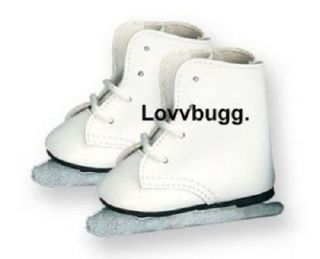 Lovvbugg Ice Skates Doll Shoes fits 18 in American Girl MULTI CLOTHES