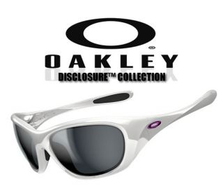 Oakley Disclosure Classic Sunglasses Womens White Frame with Grey Gray
