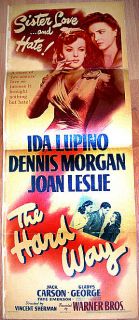 The Hard Way 43 Ida Lupino Classic Insert Poster