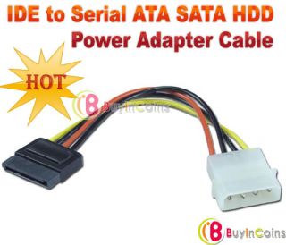 New IDE to Serial ATA SATA HDD Power Adapter Cable