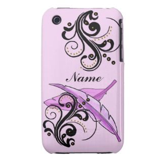 Iphone Case Mate Breast Cancer Tickled Pink Case Mate iPhone 3 Case