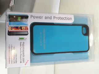 Ifans Battery Case iPhone 4S Blue Black RARE Slimmer Lighter