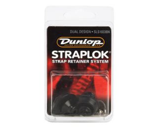Dunlop Black Straplok Guitar Strap Lock System New