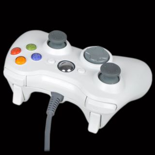 White Wired USB Game Pad Controller For MICROSOFT Xbox 360 & Slim PC