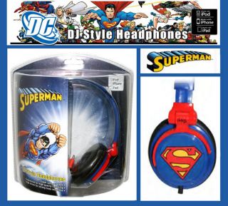 iHip Classic Superman Logo DJ Style Headphone