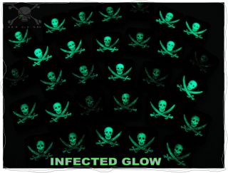 Ill Gear Calico Jack Infected Glow Ranger Eye GID PVC Velcro Patch