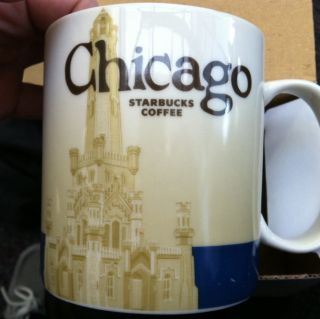   Chicago Mug Global Series Icon BRAND NEW Blue City Cup Illinois Il