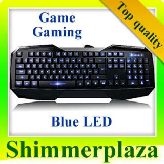 Illuminated Keyboard USB LED Backlit Light Up Multi Media Games Gaming