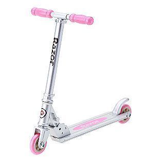 Pocket Pros Razor Scooter Pink And Green Real Moving Wheels Adjustable