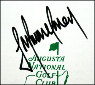 Trevor Immelman Signed Auto Augusta National Masters Scorecard Golf