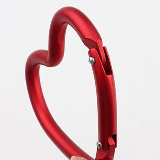 USD $ 3.19   Heart Shaped Carabiner (Red),