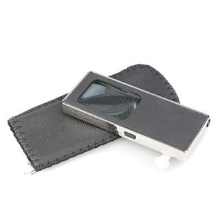 USD $ 5.59   Card Style Pocket 6X Magnifier with 4 LED Illuminated (3