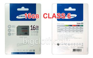  Samsung Flash Class6 Essential SD SDHC 16GB 16g HC Memory Card