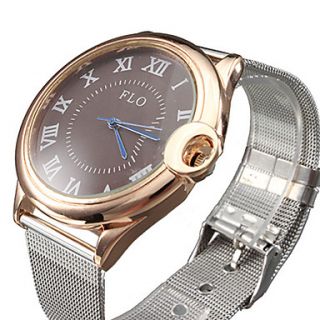 USD $ 7.89   Unisexs Steel Analog Quartz Wrist Watch (Silver),