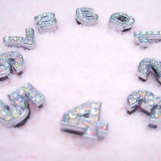 USD $ 1.19   Colorful Rhinestone Decorated 10 Number Style DIY