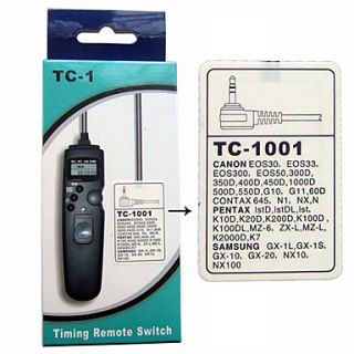 USD $ 31.69   Timer Remote Switch for Canon G10 1000D 500D 450D 400D