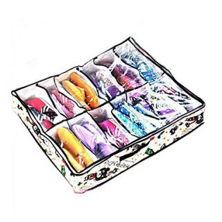 USD $ 10.99   Bear Pattern 12 Grids Storage Box For Shoes,