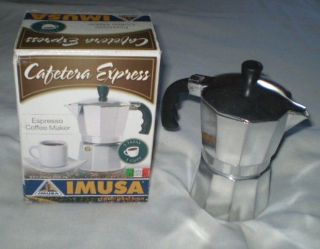IMUSA Cafeteria Express 3 Cup Espresso Non Electric Stovetop Coffee