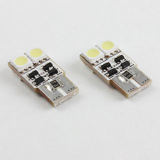 T10 4 * 5050 SMD canbus weiße LED Auto Signalleuchten (2 Pack, DC 12V