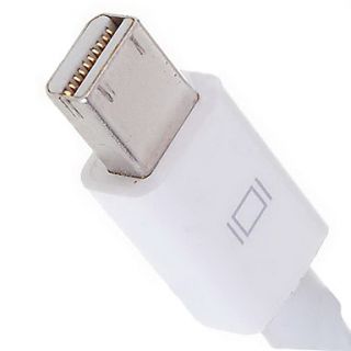 Mini DisplayPort DP Male to HDMI Female Adapter Cable   White (15CM